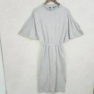 Prologue Mock neck Batwing Women's Midi Shirt Dress M 3445C